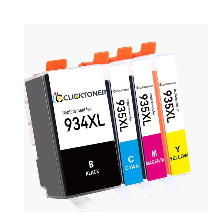 HP 934/ 935XL Cartouche d'encre Compatible - 4 Couleurs | Recyclée et écologique - Format XL