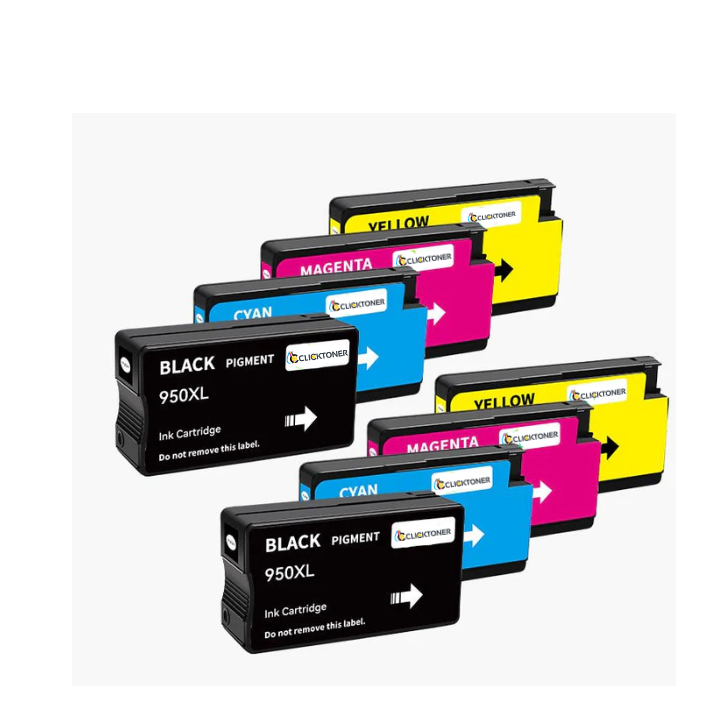 HP 950 / 951XL Cartouche d'encre Compatible - 4 Couleurs | Recyclée et écologique - Format XL