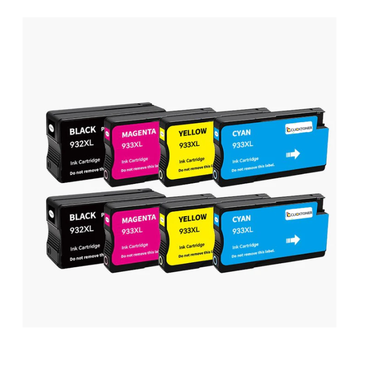 HP 932/933XL Cartouche d'encre compatible - 4 Couleurs | Recyclée et écologique - Format XL