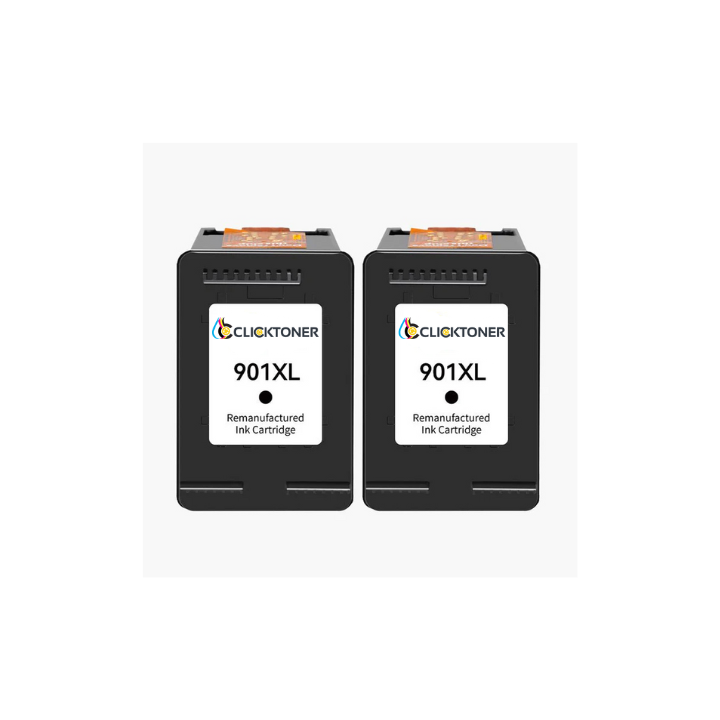 HP 901XL Cartouche d'encre compatible(Noir et Couleur)| Recyclée et écologique - Indication niveau d encre - Format XL