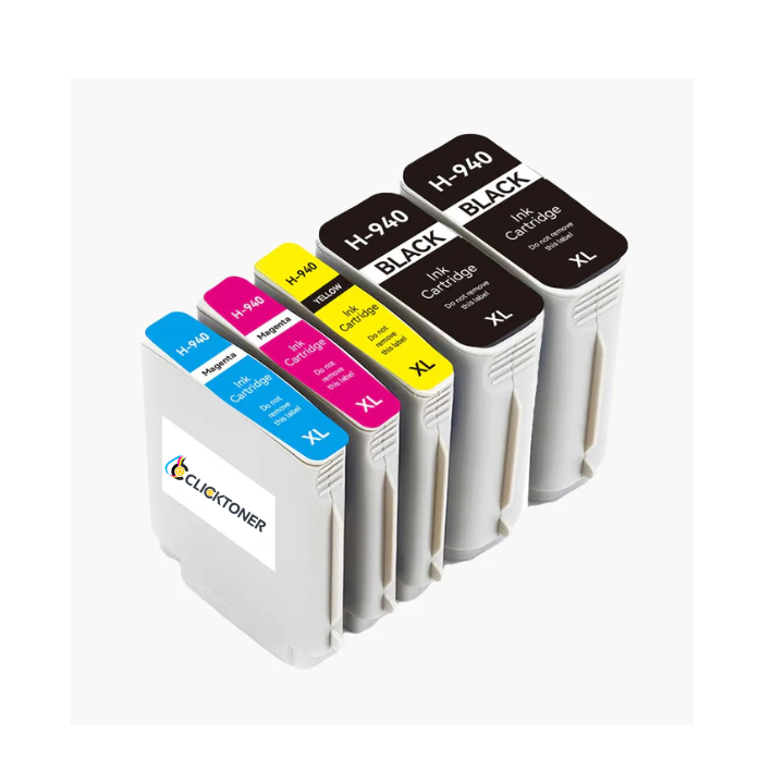 HP 940XL Cartouche d'encre compatible - 4 Couleurs | Recyclée et écologique - Format XL