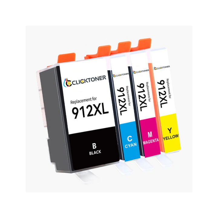 HP 912XL Cartouche d'encre Compatible - 4 Couleurs | Grande Capacité | Haute performance