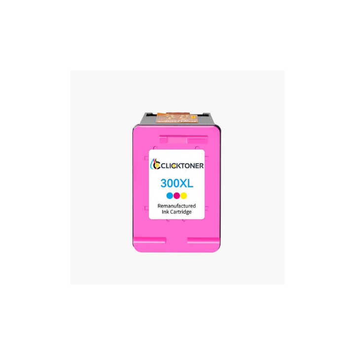 HP 300XL Cartouche d'encre compatible Noir et Couleur | Recyclée et écologique - Indication niveau d encre- Format XL